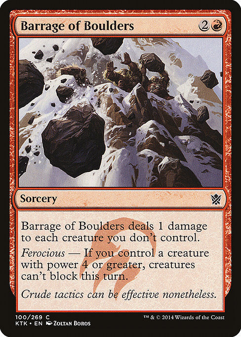 Barrage of Boulders [Khans of Tarkir] - Evolution TCG