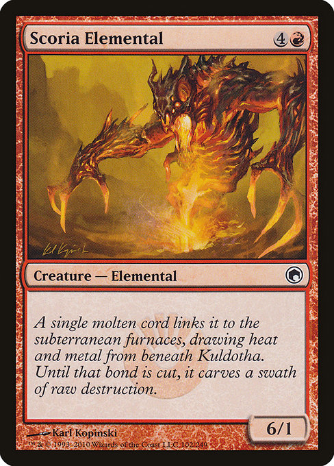 Scoria Elemental [Scars of Mirrodin] - Evolution TCG