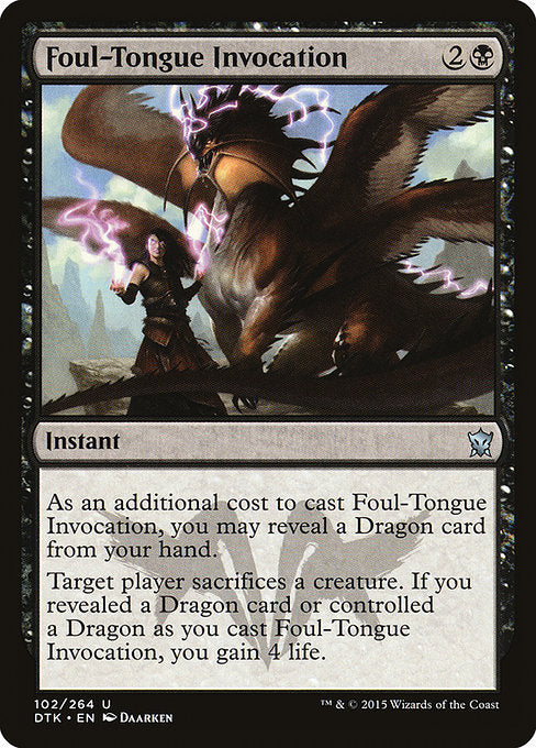 Foul-Tongue Invocation [Dragons of Tarkir] - Evolution TCG