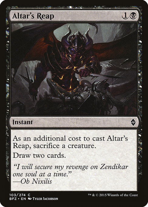 Altar's Reap [Battle for Zendikar] - Evolution TCG