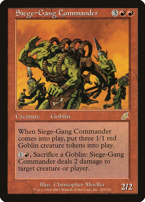 Siege-Gang Commander [Scourge] - Evolution TCG