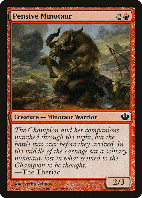 Pensive Minotaur [Journey into Nyx] - Evolution TCG