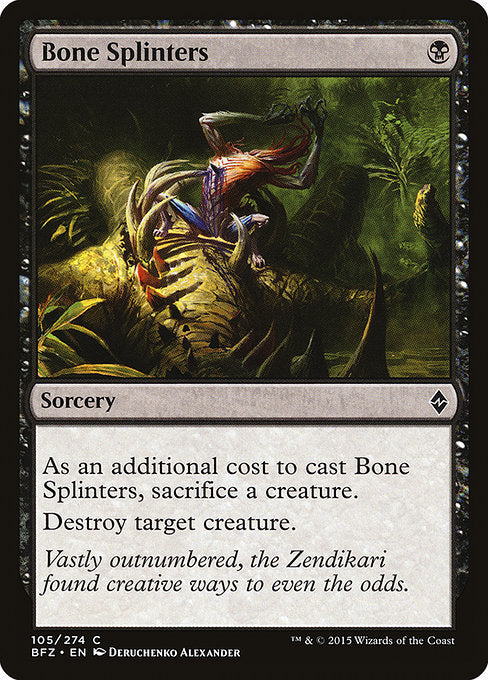 Bone Splinters [Battle for Zendikar] - Evolution TCG