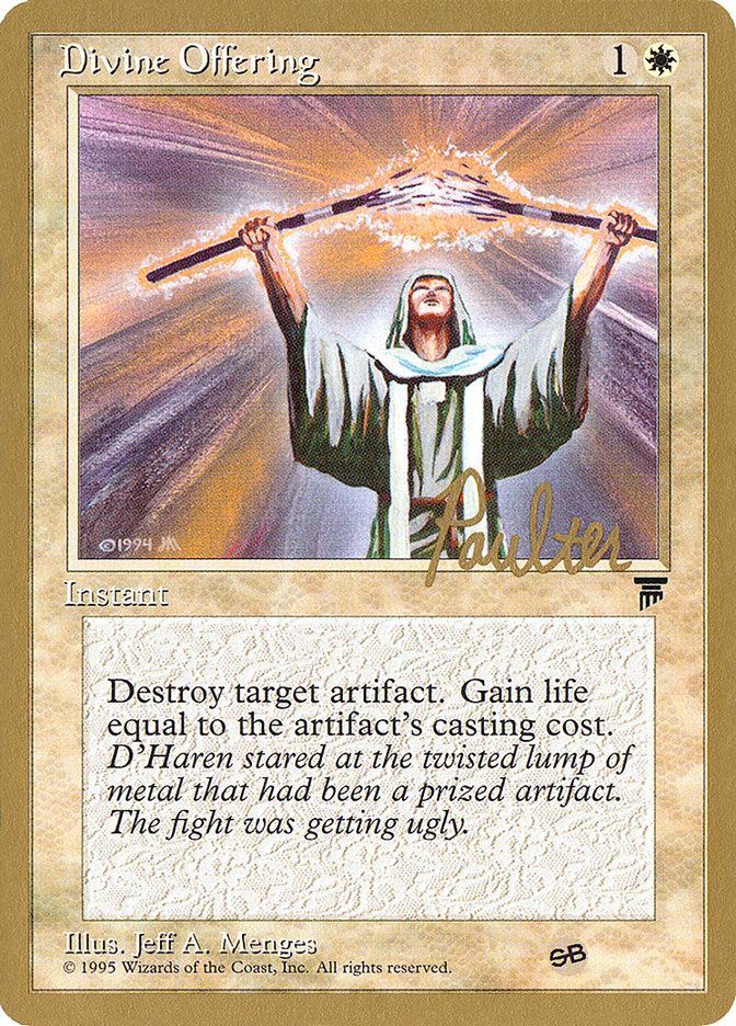 Divine Offering (Preston Poulter) (SB) [Pro Tour Collector Set] - Evolution TCG