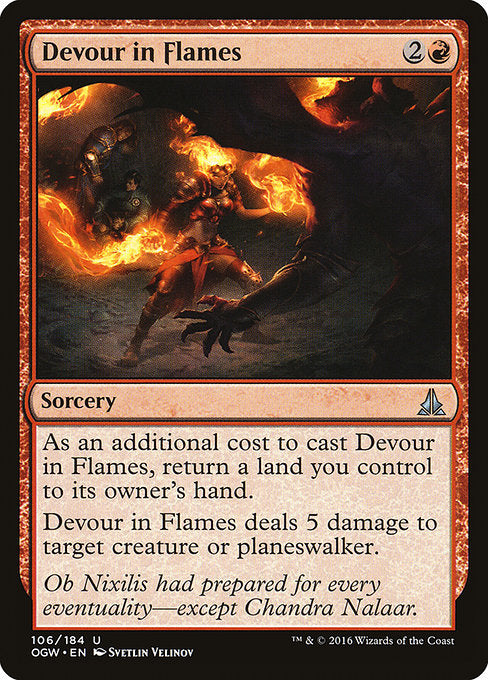 Devour in Flames [Oath of the Gatewatch] - Evolution TCG