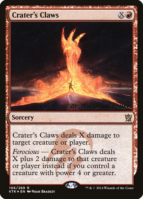 Crater's Claws [Khans of Tarkir Promos] - Evolution TCG