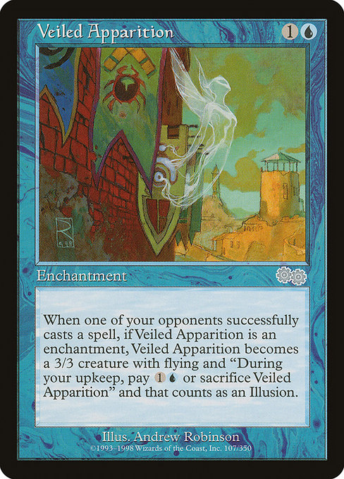 Veiled Apparition [Urza's Saga] - Evolution TCG