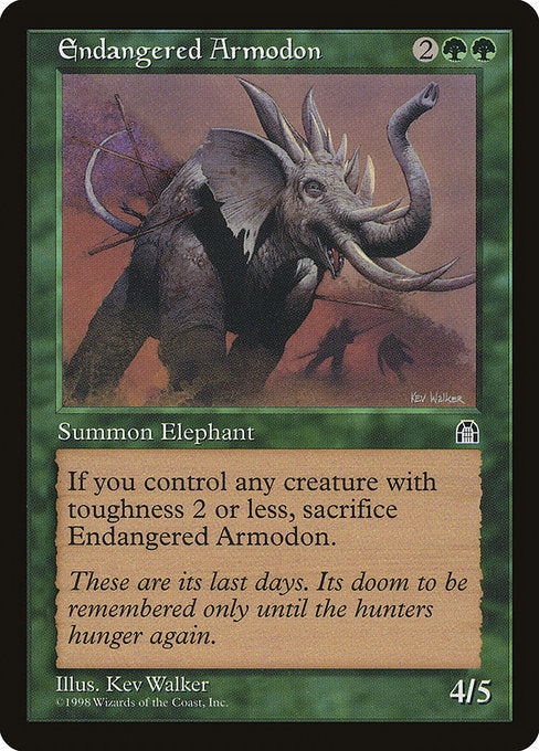 Endangered Armodon [Stronghold] - Evolution TCG