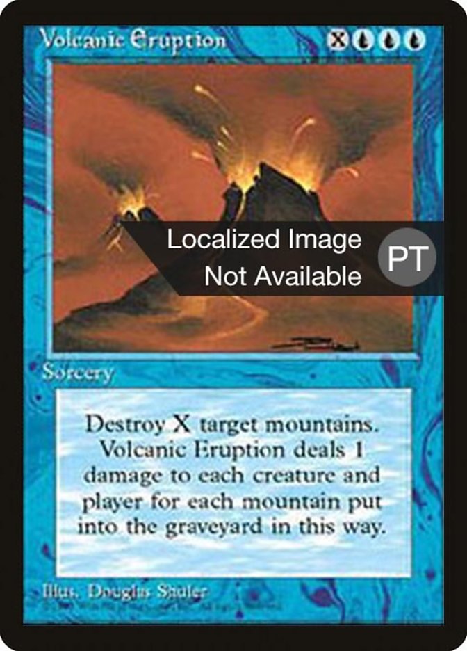 Volcanic Eruption [Fourth Edition (Foreign Black Border)] - Evolution TCG