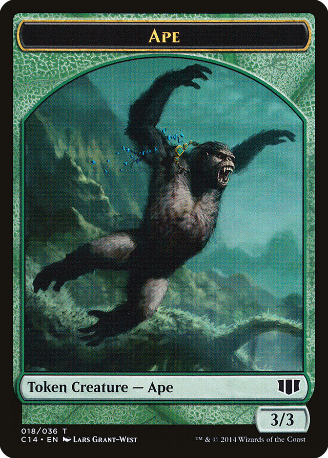 Ape // Zombie (011/036) Double-sided Token [Commander 2014 Tokens] - Evolution TCG