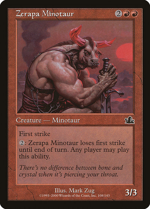 Zerapa Minotaur [Prophecy] - Evolution TCG