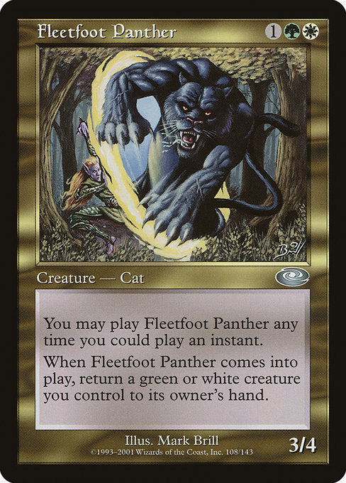 Fleetfoot Panther [Planeshift] - Evolution TCG
