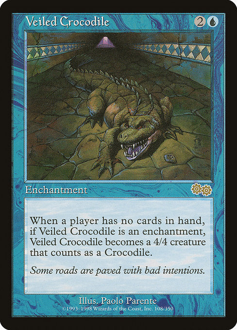 Veiled Crocodile [Urza's Saga] - Evolution TCG