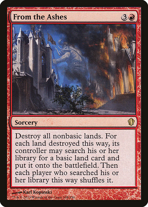 From the Ashes [Commander 2013] - Evolution TCG