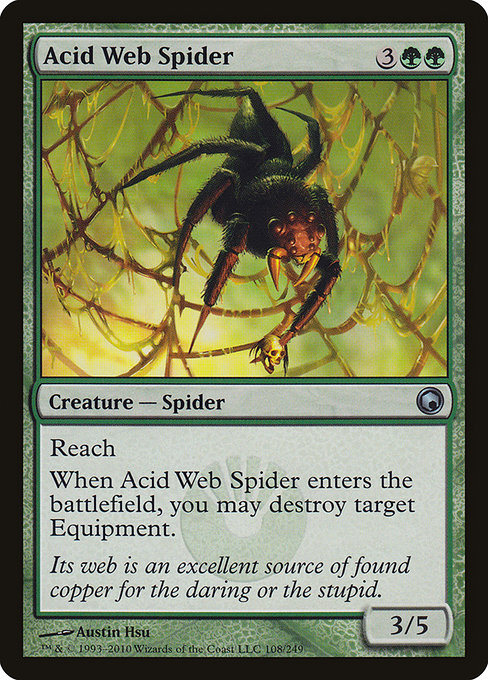Acid Web Spider [Scars of Mirrodin] - Evolution TCG