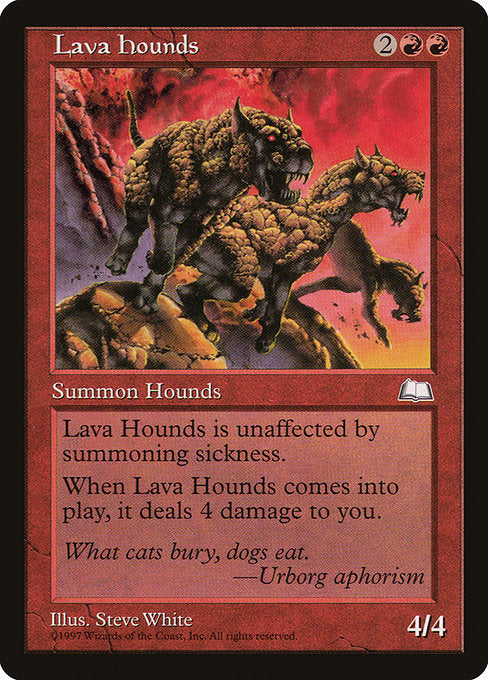 Lava Hounds [Weatherlight] - Evolution TCG