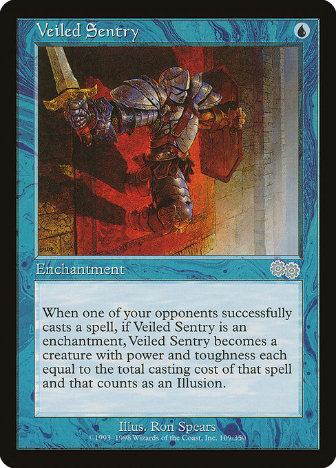 Veiled Sentry [Urza's Saga] - Evolution TCG