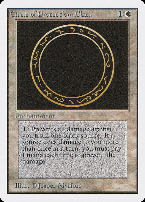 Circle of Protection: Black [Unlimited Edition] - Evolution TCG