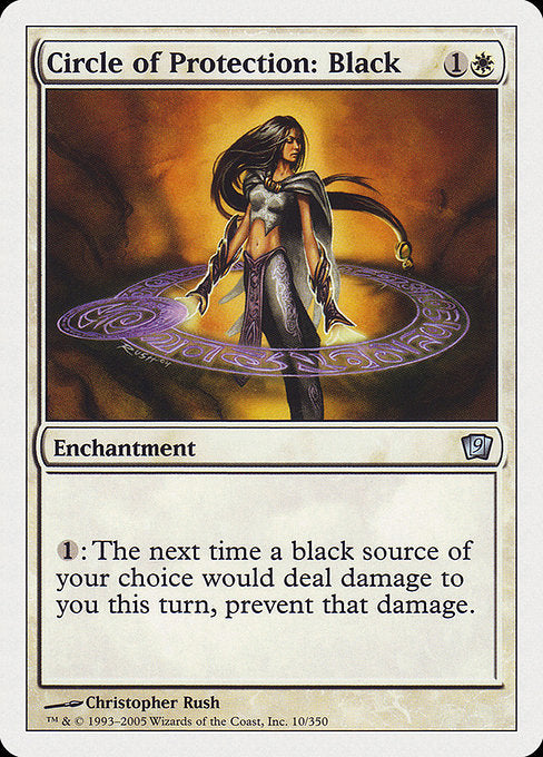 Circle of Protection: Black [Ninth Edition] - Evolution TCG