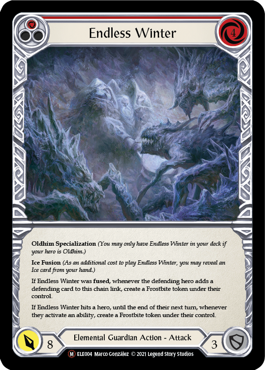 Endless Winter [U-ELE004] (Tales of Aria Unlimited)  Unlimited Normal - Evolution TCG