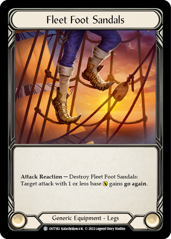 Fleet Foot Sandals [OUT182] (Outsiders) - Evolution TCG