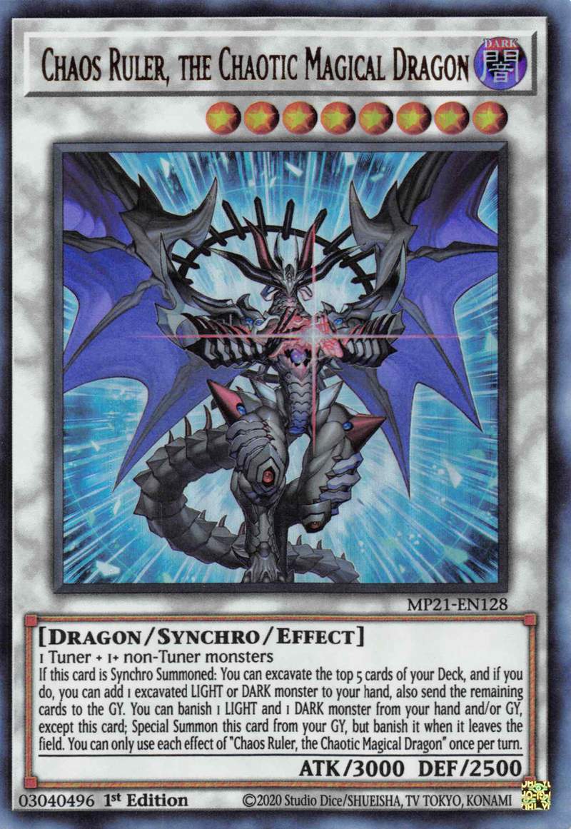 Chaos Ruler, the Chaotic Magical Dragon [MP21-EN128] Ultra Rare - Evolution TCG
