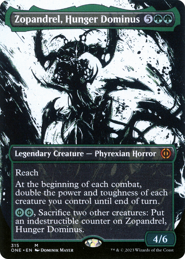 Zopandrel, Hunger Dominus (Borderless Ichor) [Phyrexia: All Will Be One] - Evolution TCG