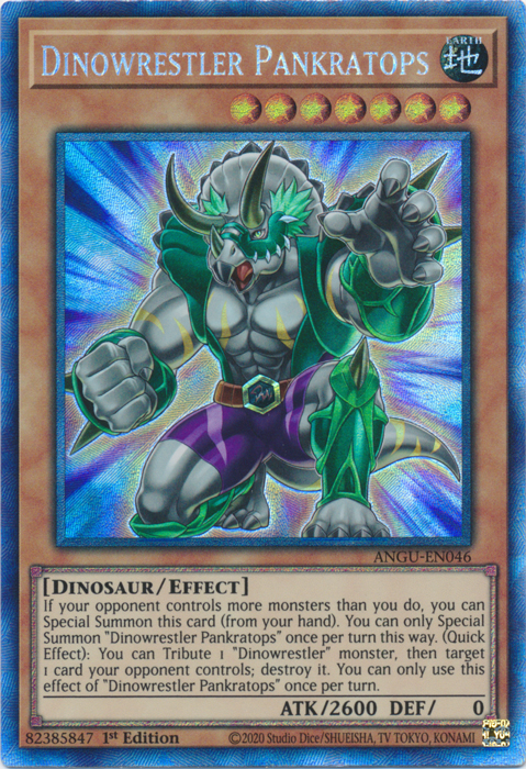 Dinowrestler Pankratops (Collector's Rare) [ANGU-EN046] Collector's Rare - Evolution TCG