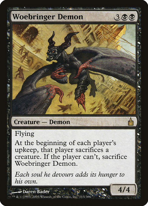 Woebringer Demon [Ravnica: City of Guilds] - Evolution TCG