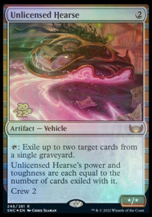 Unlicensed Hearse [Streets of New Capenna Prerelease Promos] - Evolution TCG