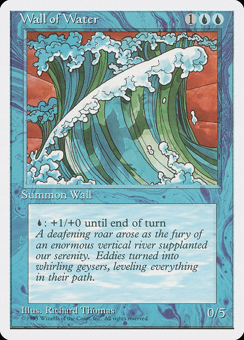 Wall of Water [Fourth Edition] - Evolution TCG