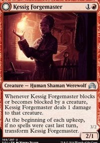 Kessig Forgemaster // Flameheart Werewolf [Shadows over Innistrad] - Evolution TCG