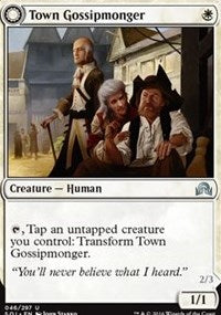 Town Gossipmonger // Incited Rabble [Shadows over Innistrad] - Evolution TCG