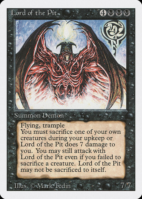 Lord of the Pit [Revised Edition] - Evolution TCG