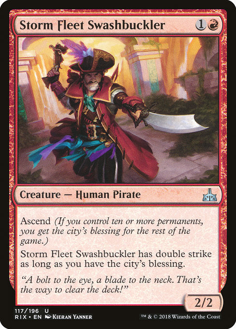 Storm Fleet Swashbuckler [Rivals of Ixalan] - Evolution TCG