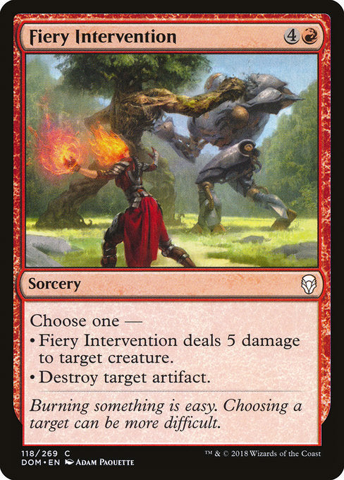 Fiery Intervention [Dominaria] - Evolution TCG