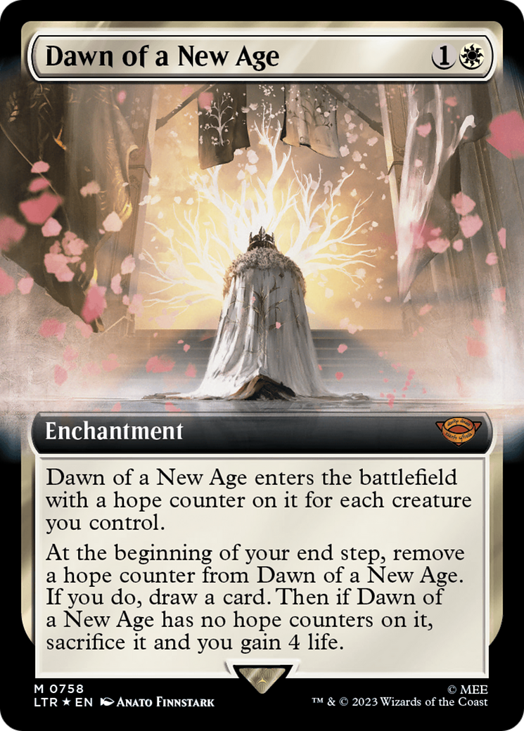 Dawn of a New Age (Extended Art) (Surge Foil) [The Lord of the Rings: Tales of Middle-Earth] - Evolution TCG
