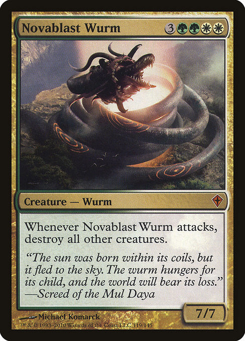 Novablast Wurm [Worldwake] - Evolution TCG