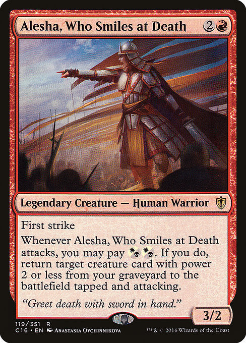 Alesha, Who Smiles at Death [Commander 2016] - Evolution TCG