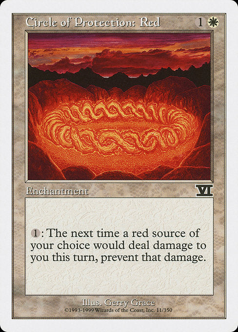 Circle of Protection: Red [Classic Sixth Edition] - Evolution TCG