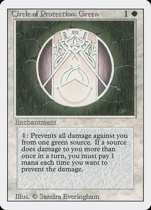 Circle of Protection: Green [Revised Edition] - Evolution TCG