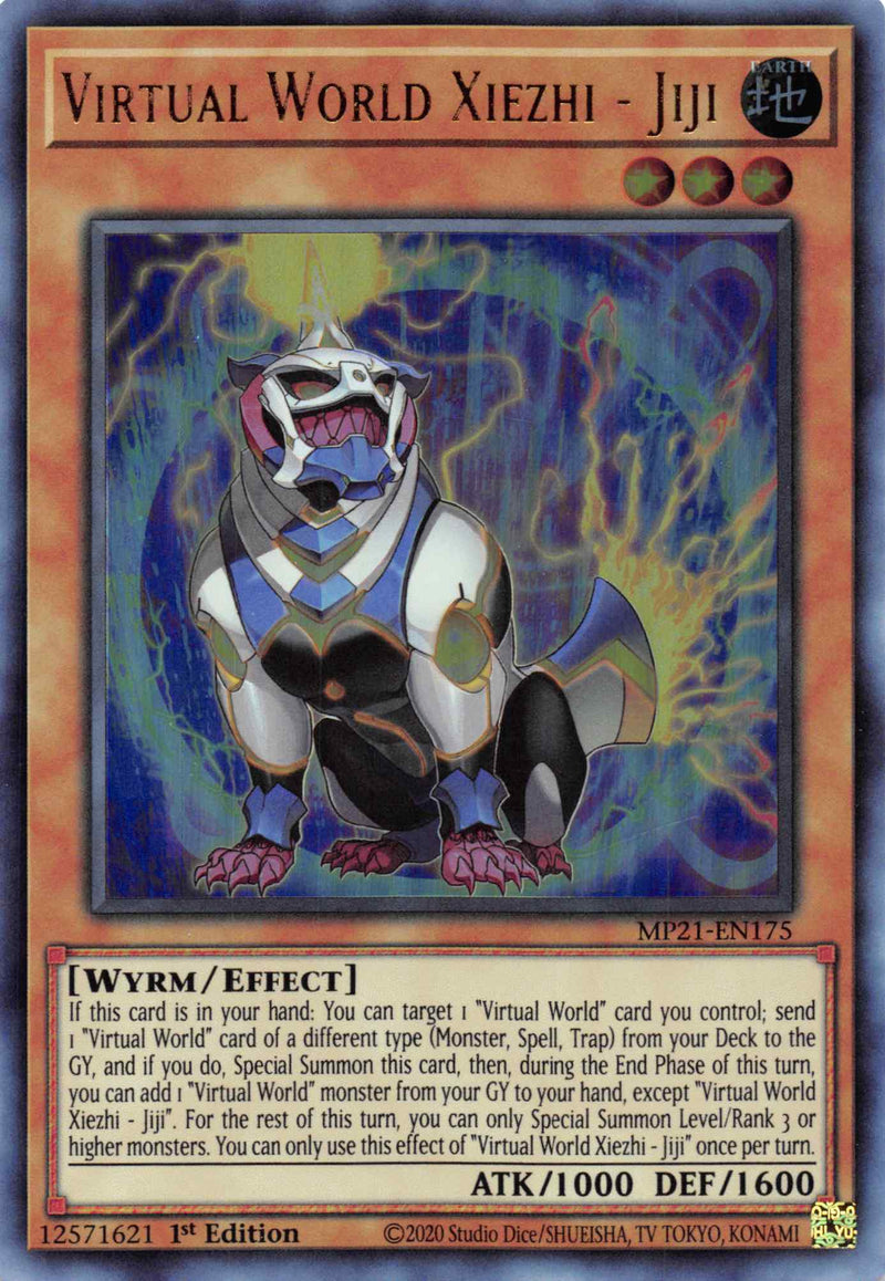 Virtual World Xiezhi - Jiji [MP21-EN175] Ultra Rare - Evolution TCG
