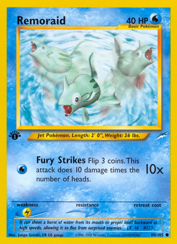 Remoraid (80/105) [Neo Destiny 1st Edition] - Evolution TCG