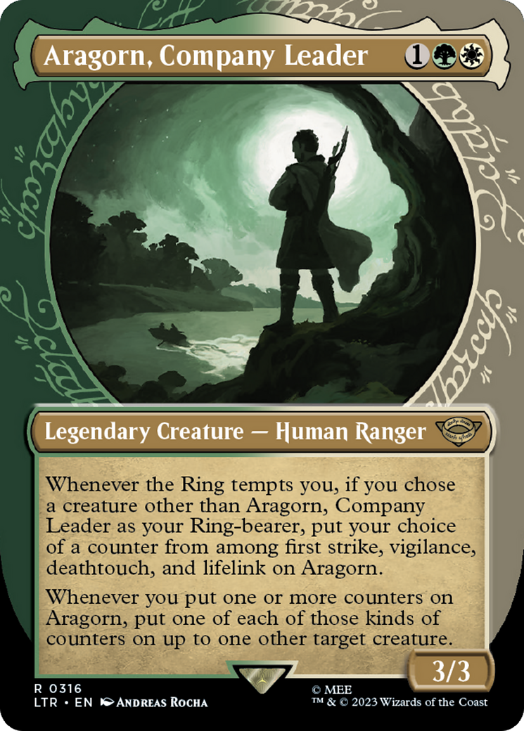 Aragorn, Company Leader (Showcase Ring Frame) [The Lord of the Rings: Tales of Middle-Earth] - Evolution TCG