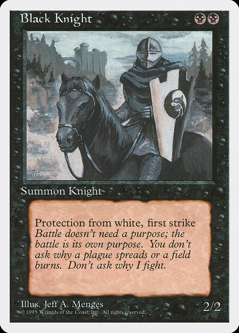Black Knight [Fourth Edition] - Evolution TCG
