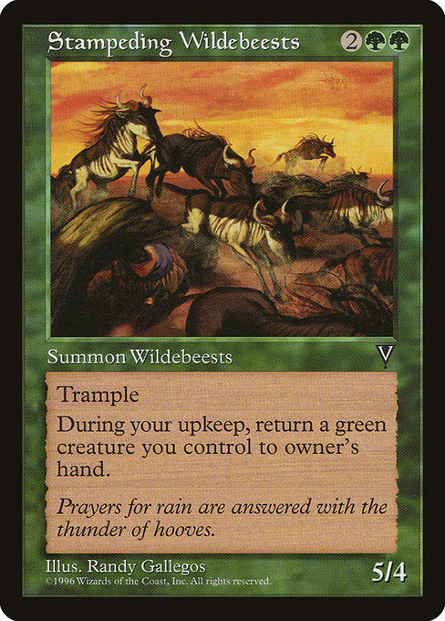 Stampeding Wildebeests [Visions] - Evolution TCG