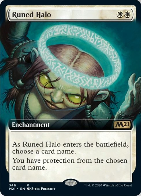 Runed Halo (Extended Art) [Core Set 2021] - Evolution TCG