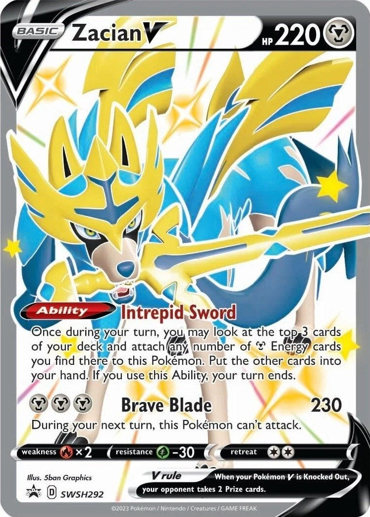 Zacian V (SWSH292) [Sword & Shield: Black Star Promos] - Evolution TCG