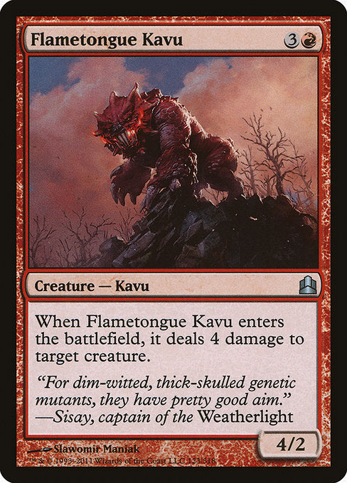 Flametongue Kavu [Commander 2011] - Evolution TCG