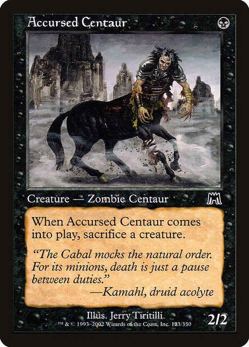 Accursed Centaur [Onslaught] - Evolution TCG